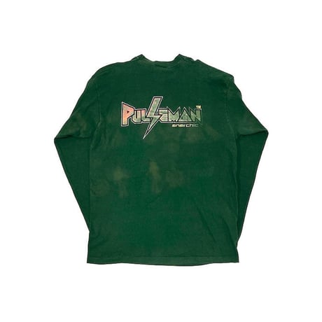 【USED】90'S ANARCHIC ADJUSTMENT "PULSE MAN" L/S T-SHIRT GREEN