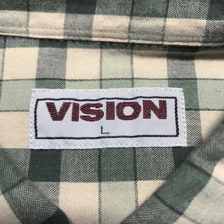 【USED】00'S  VISION CHECK SHIRT