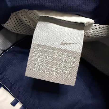 【USED】00's EURO NIKE AIRMAX Figure-8 Double Zip Neck Pullover Nylon Jacket