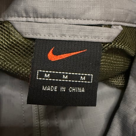 【USED】00's NIKE Clima-FIT Olive Nylon Jacket Military Green