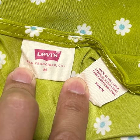 【USED】00's LEVI'S RETRO FLOWER PATTERN DRESS