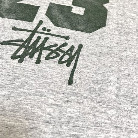 【USED】90'S OLD STUSSY CLOVER LOGO RAGLAN SLEEVE L/S T-SHIRT