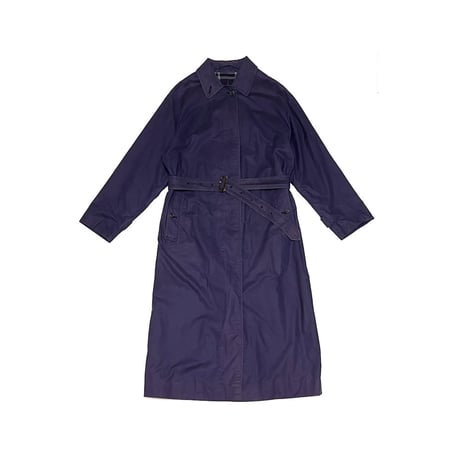 【USED】80's Burberrys ONE PANEL SLEEVE BALMACAAN COAT NAVY MADE IN ENGLAND