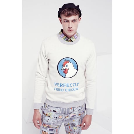 【USED】KIT NEALE SWEATSHIRT "PERFECTLY FRIED CHICKEN"