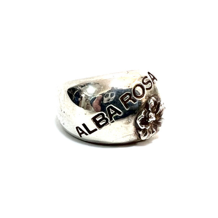 アルバローザ　シルバー925 ALBAROSAロゴリング USED】00'S ALBA ROSA LOGO RING SILVER925 | KONBINI
