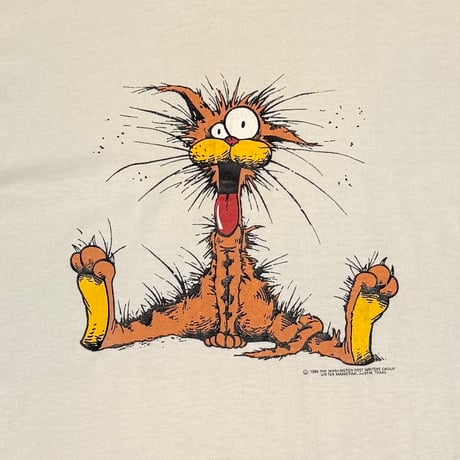 【USED】80's Berkeley Breathed Bill the Cat T-SHIRT