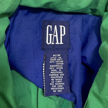 【USED】90'S OLD GAP MOUNTAIN JACKET BRIGHT GREEN