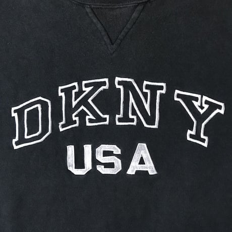 【USED】90'S DKNY USA SWEATSHIRT BK