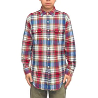 【USED】90's Polo by Ralph Lauren DOUBLE POCKET FLANNEL CHECK SHIRT