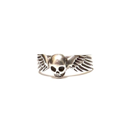 【USED】vintage SKULL WING STERLING SILVER RING