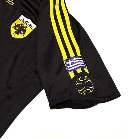 【USED】00's adidas AEK Athens F.C. 2006-2007 SOCCER JERSEY