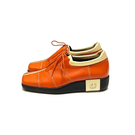 【DEAD STOCK】90's-00's CHARLES JOURDAN PARIS LEATHER SNEAKERS