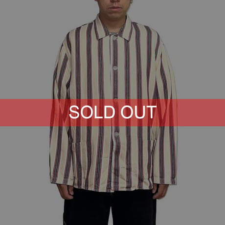 【USED】70's Eichsfeld Konfektion STRIPE WORK SHIRT JACKET④