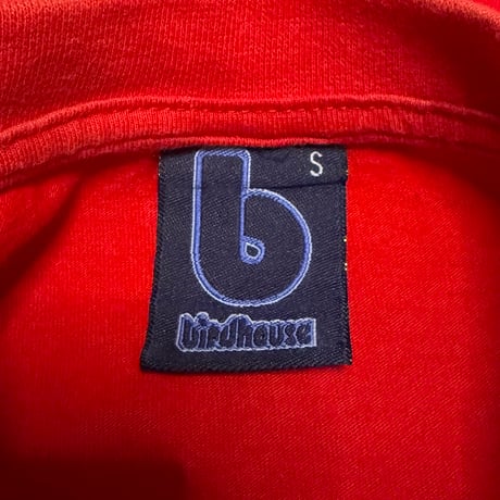 【USED】90's-00's birdhouse Heath Kirchart "Maniac Skull" Embroidered T-shirt