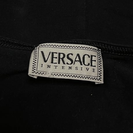 【USED】00's VERSACE INTENSIVE COTTON DRESS BLACK