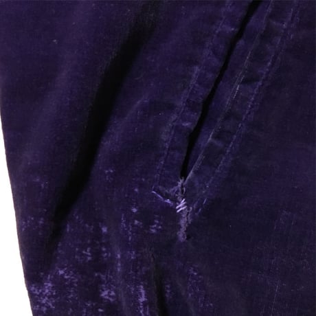 【USED】80'S-90'S VELOR SOUVENIR JACKET PURPLE