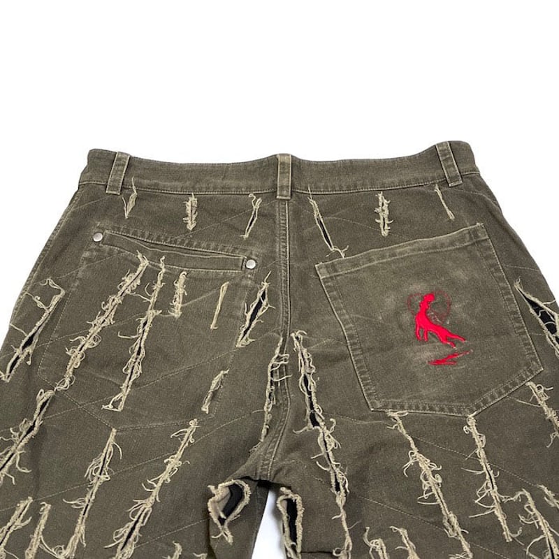 USED】00'S GRIFFIN BLADECUT SLASH PANTS | KONBINI