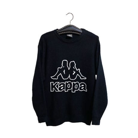 【USED】00'S KAPPA LOGO KNIT SWEATER
