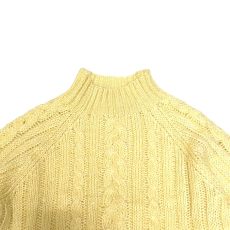 【USED】90'S energie MIX FABRIC HI-NECK KNIT SWEATER