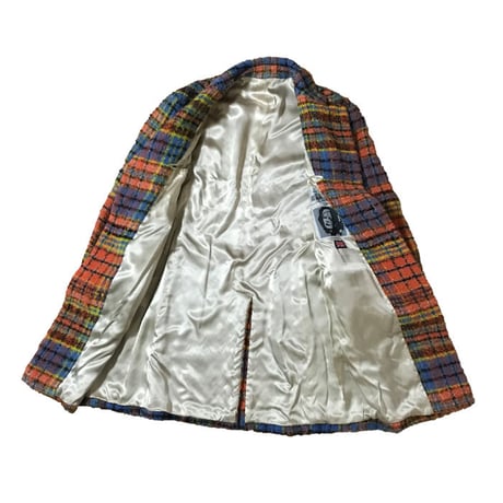 【USED】90'S VIVIENNE WESTWOOD MAN CHECK ALPACA COAT