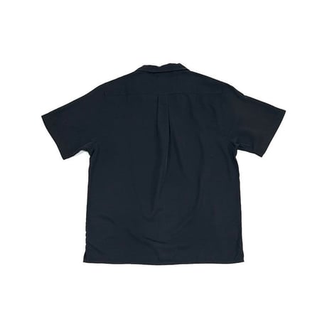 【DEAD STOCK】00'S OAKLEY OPEN COLLAR SHIRT BLACK
