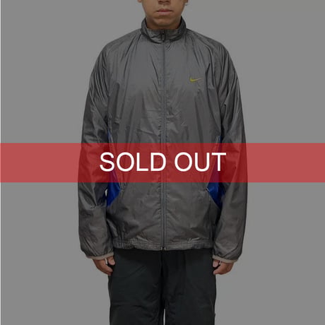 【USED】00'S NIKE SPHERE NYLON JACKET GRAY × BLUE
