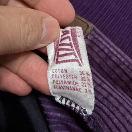 【USED】70's-80's (s.ym) French Deep Purple Corduroy Trousers