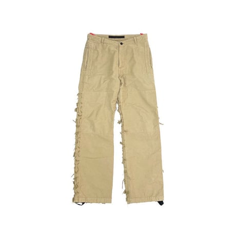 【USED】00'S GRIFFIN BLADECUT SLASH PANTS BEIGE