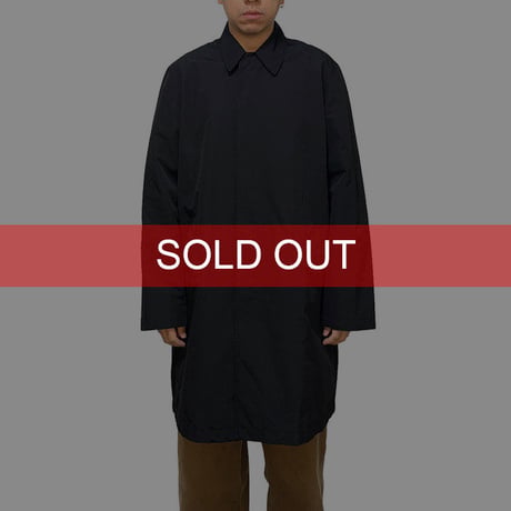 【USED】90'S-00'S DKNY COTTON NYLON COAT BLACK