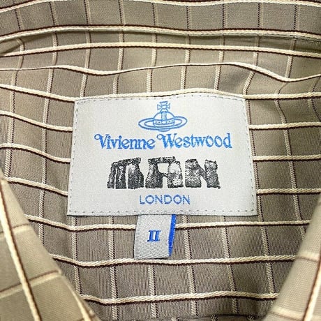 【USED】00'S VIVIENNE WESTWOOD MAN LATTICE CHECK SHIRT