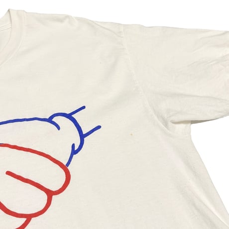【USED】90's SANMAR and Hanes As Friends and Partners HANDSHAKE T-SHIRT
