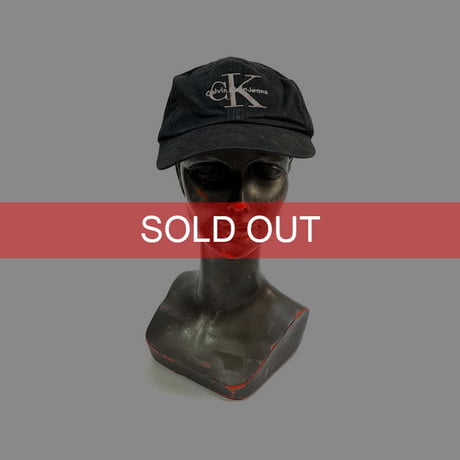 【USED】90'S CK CALVIN KLEIN JEANS EMBROIDERED LOGO CAP