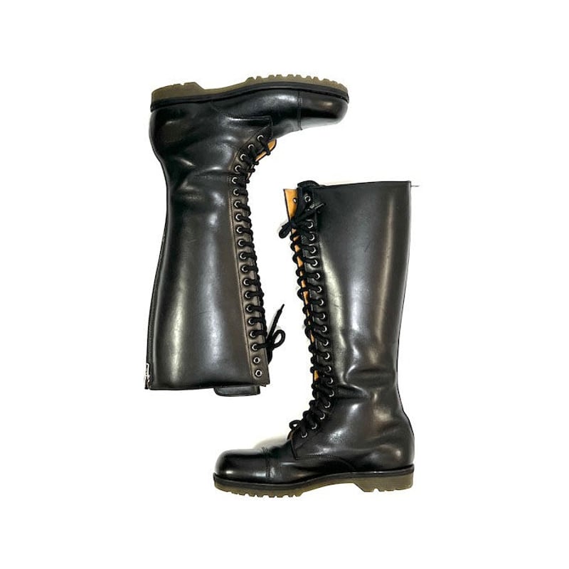 USED】90'S-00'S HELMUT LANG 20 HOLE LONG BOOTS 