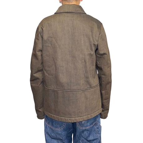 【USED】00's AJ ARMANI JEANS HEAVY COTTON DOUBLE ZIP JACKET