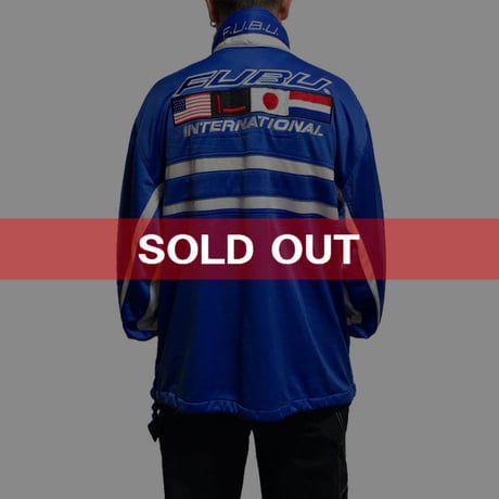 【USED】90'S FUBU HOODED TRACK JACKET