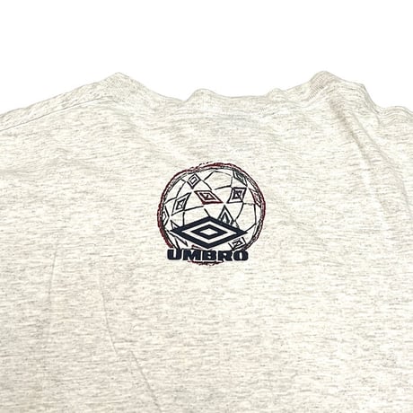 【USED】90'S UMBRO SOCCER BALL T-SHIRT GRAY