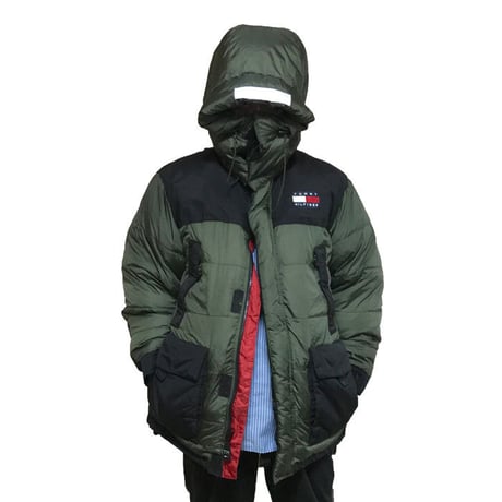 【USED】90'S TOMMY HILFIGER OVERSIZED DOWN JACKET