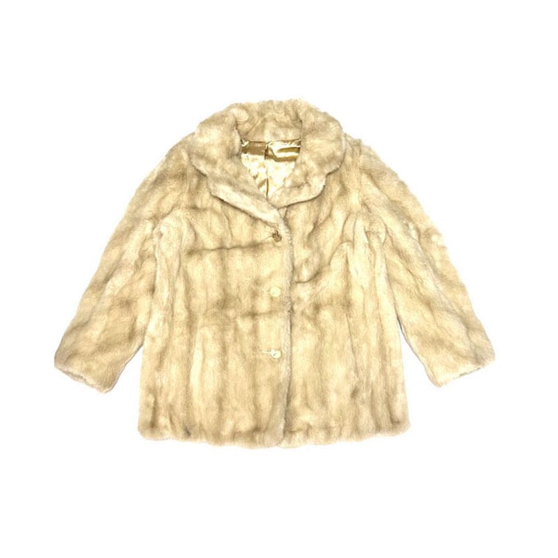 USED】60'S MINCARA Russell Taylor FAUX FUR JACK