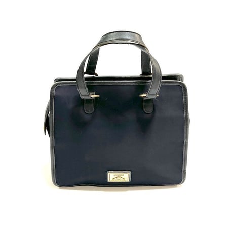 【USED】90'S MOSCHINO × REDWALL NYLON LEATHER MULTIPOCKET SATCHEL BAG