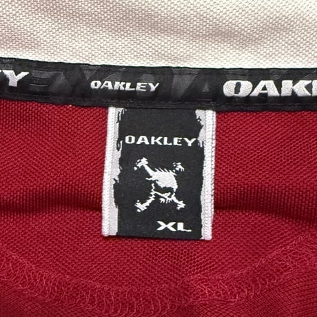 【USED】00's Oakley Pique Half-Zip Mock Neck Sports T-shirt
