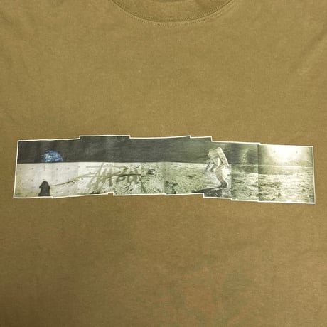 【USED】90's STUSSY Moon Landing Photo T-shirt Made in Australia
