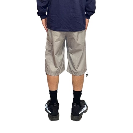 【USED】00's NIKE CLIMA-FIT Single Cargo Pocket Tech Shorts Liquid Silver