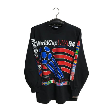 【DEADSTOCK】90'S SOCCER WORLD CUP USA94 L/S T-SHIRT