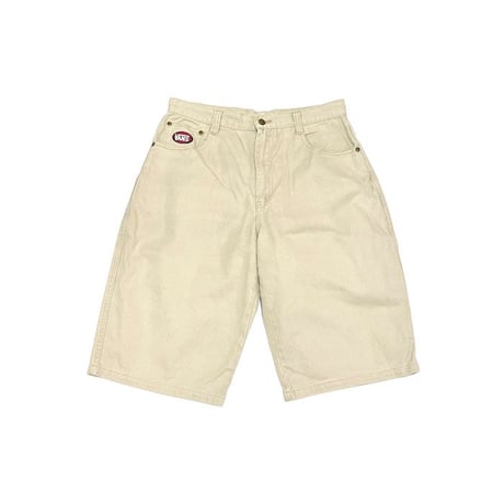 【USED】90'S-00'S OLD VANS SHORTS OFF WHITE