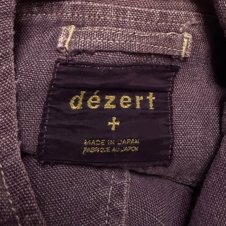 【USED】90's dezert Garment Dyed Linen Fisherman Hook Hooded Jacket