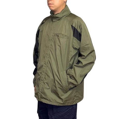 【USED】00's NIKE CLIMA-FIT Zip-Up Nylon Jacket Olive