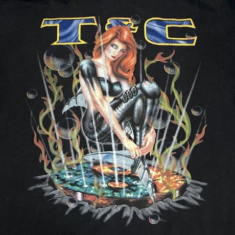 【USED】90'S-00'S T&C TOWN & COUNTRY ANDROID MERMAID T-SHIRT