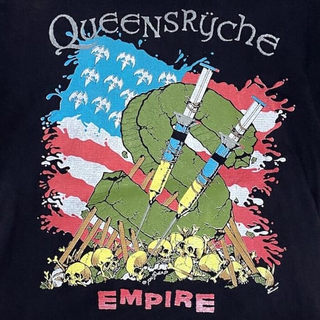 【USED】90'S QUEENSRŸCHE BUILDING EMPIRES WORLD TOUR T-SHIRT