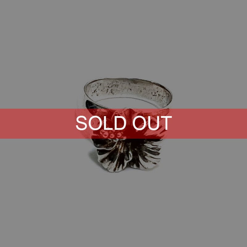 USED】00'S ALBA ROSA HIBISCUS RING SILVER925 ② USED】00'S ALBA ROSA HIBISCUS RING SILVER925 ②