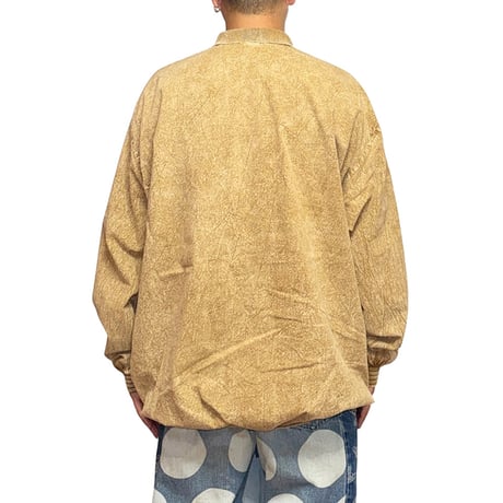 【USED】90's DIESEL Acid-Wash Unique Panel Design Pullover Shirt